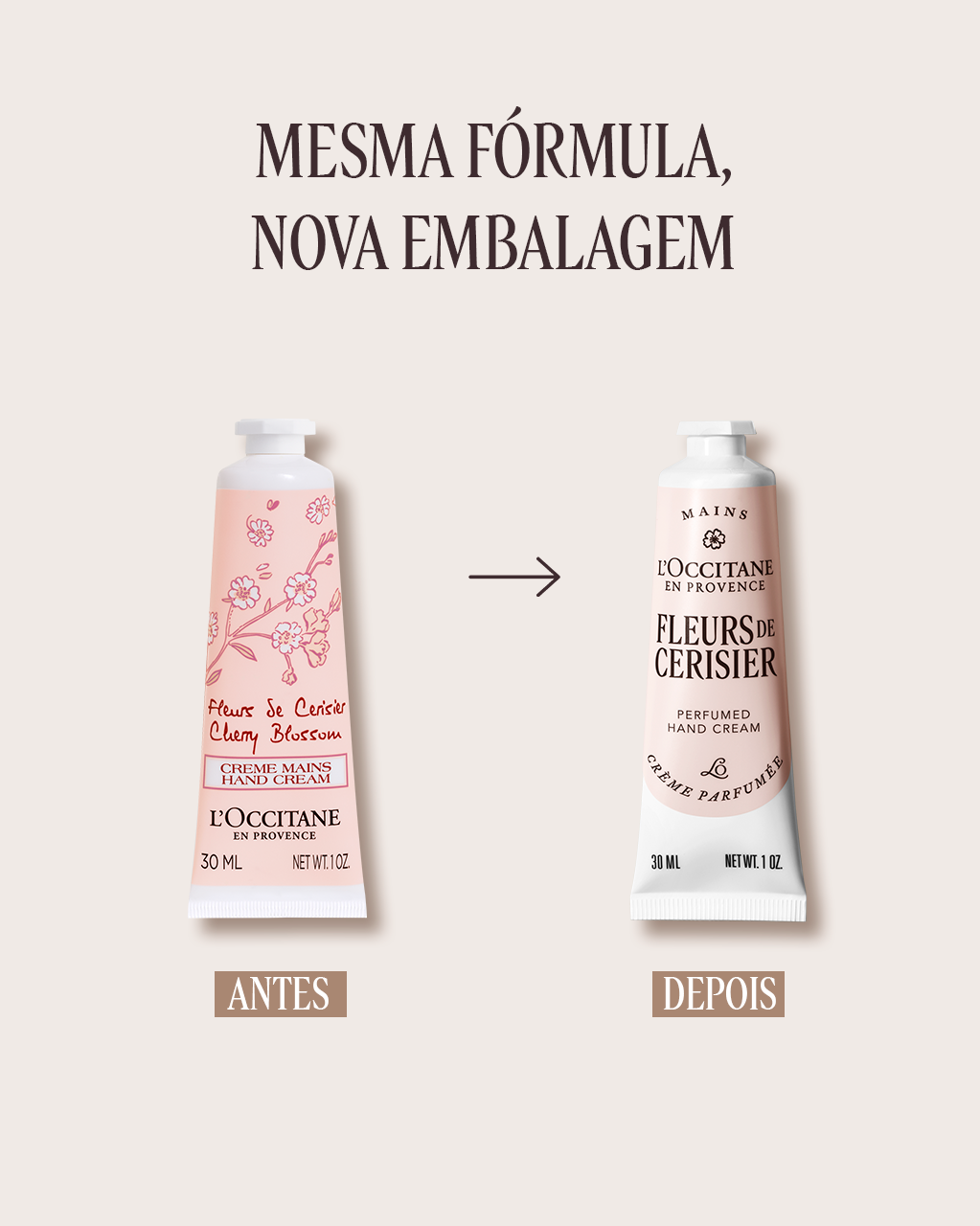 Creme para Mãos Perfumado Fleurs de Cerisier 30mL (Flor de